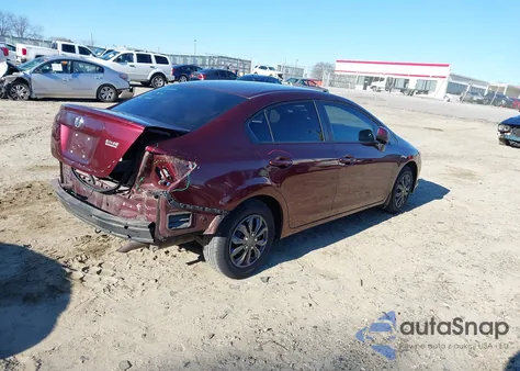 2012 Honda Civic Lx from USA, damaged, VIN 19XFB2F57CE105083